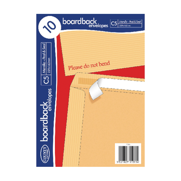 County Envelopes – C5 Manilla Boardback