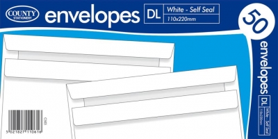 County Envelopes – White DL SS