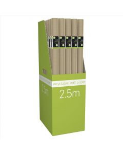 Giftmaker Kraft Rollwrap 2.5m x 69cm